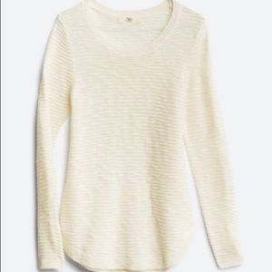 Axelia Textured Crew Neck Pullover